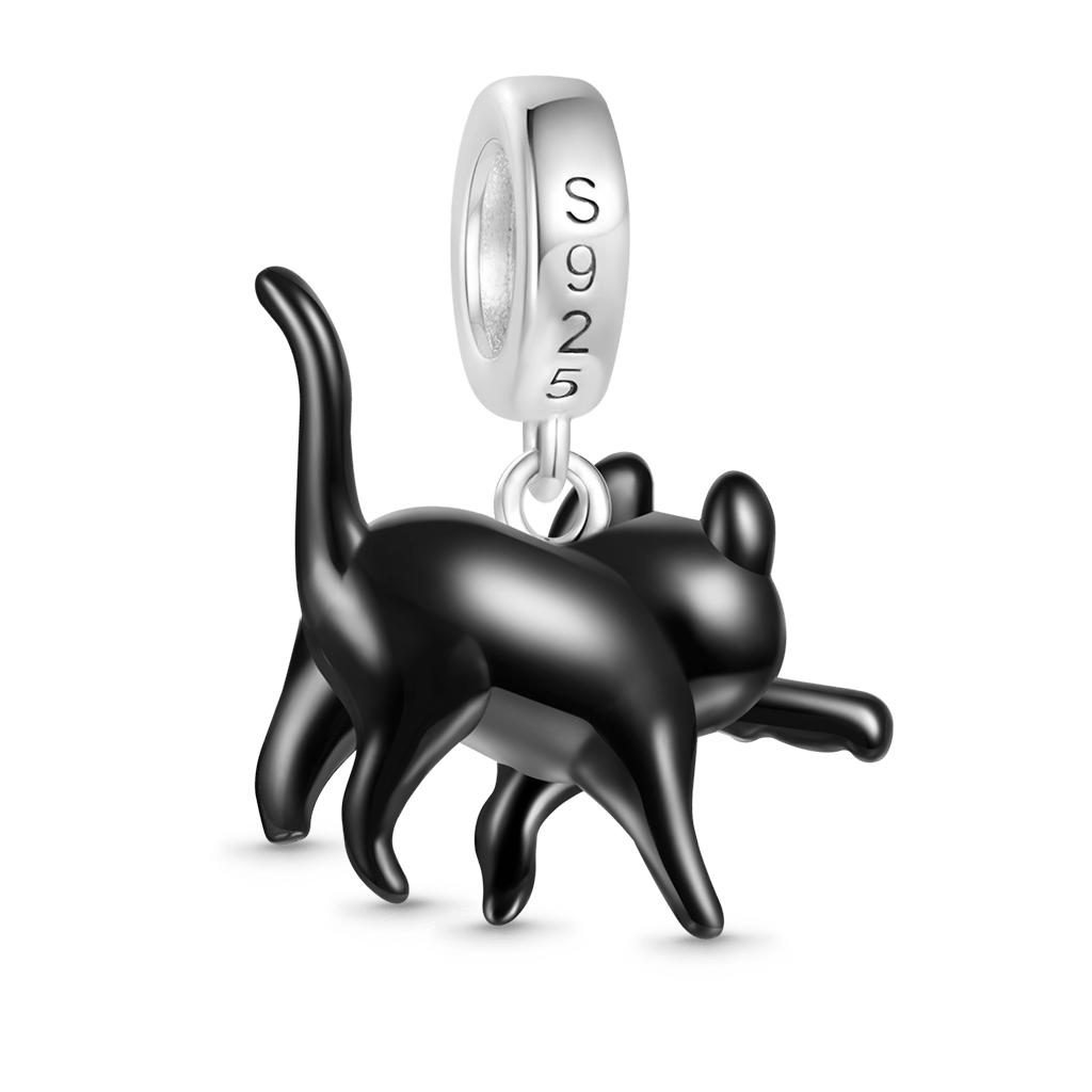 Gnoce Black Cat Pendant Dangle Charm_2