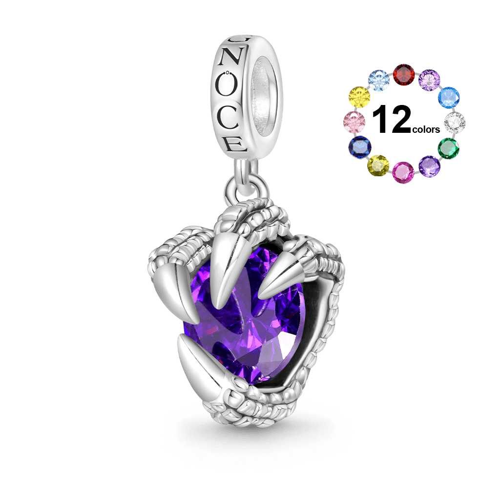 Gnoce Dragon Claw Birthstone Pendant Dangle Charm_1