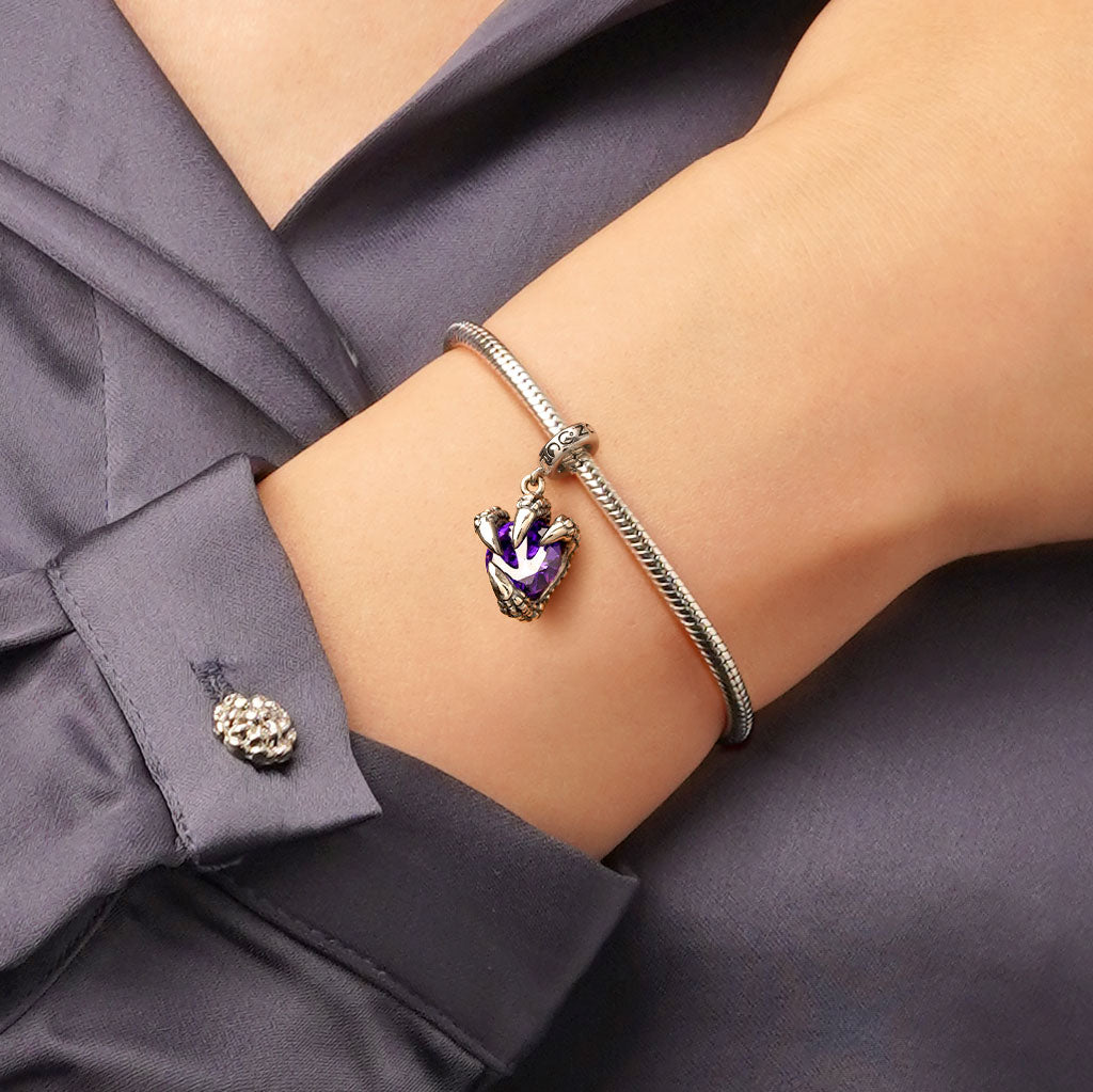 Gnoce Dragon Claw Birthstone Pendant Dangle Charm_6