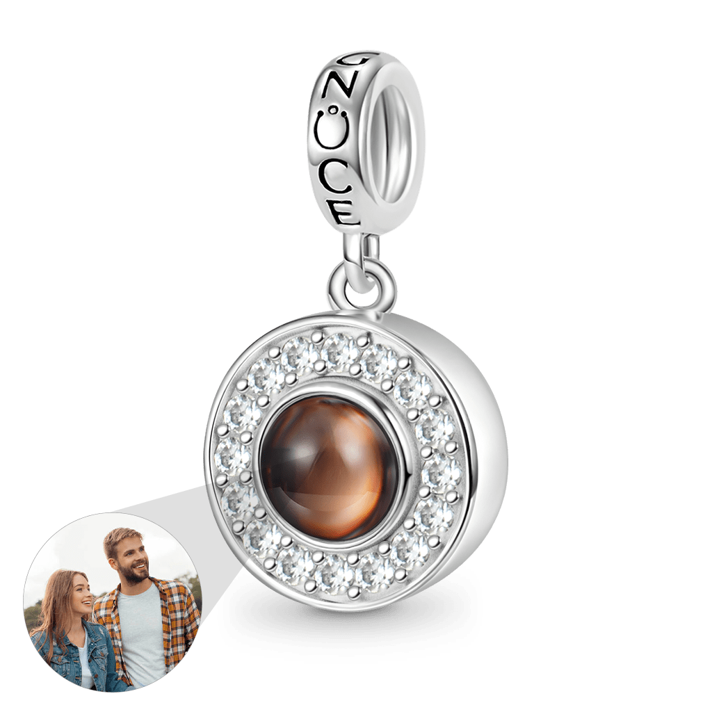 Gnoce Projection Personalized Photo Pendant Dangle Charm_6