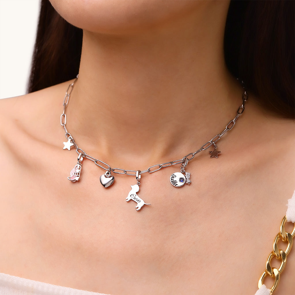 Gnoce Engravable Dog Clasp Clusters Charm_5