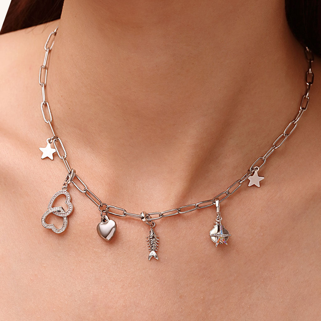 Gnoce Silver Fish Clasp Clusters Charm_5