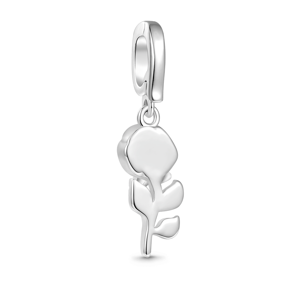 Gnoce Sterling Silver Rose Clasp Clusters Charm_2