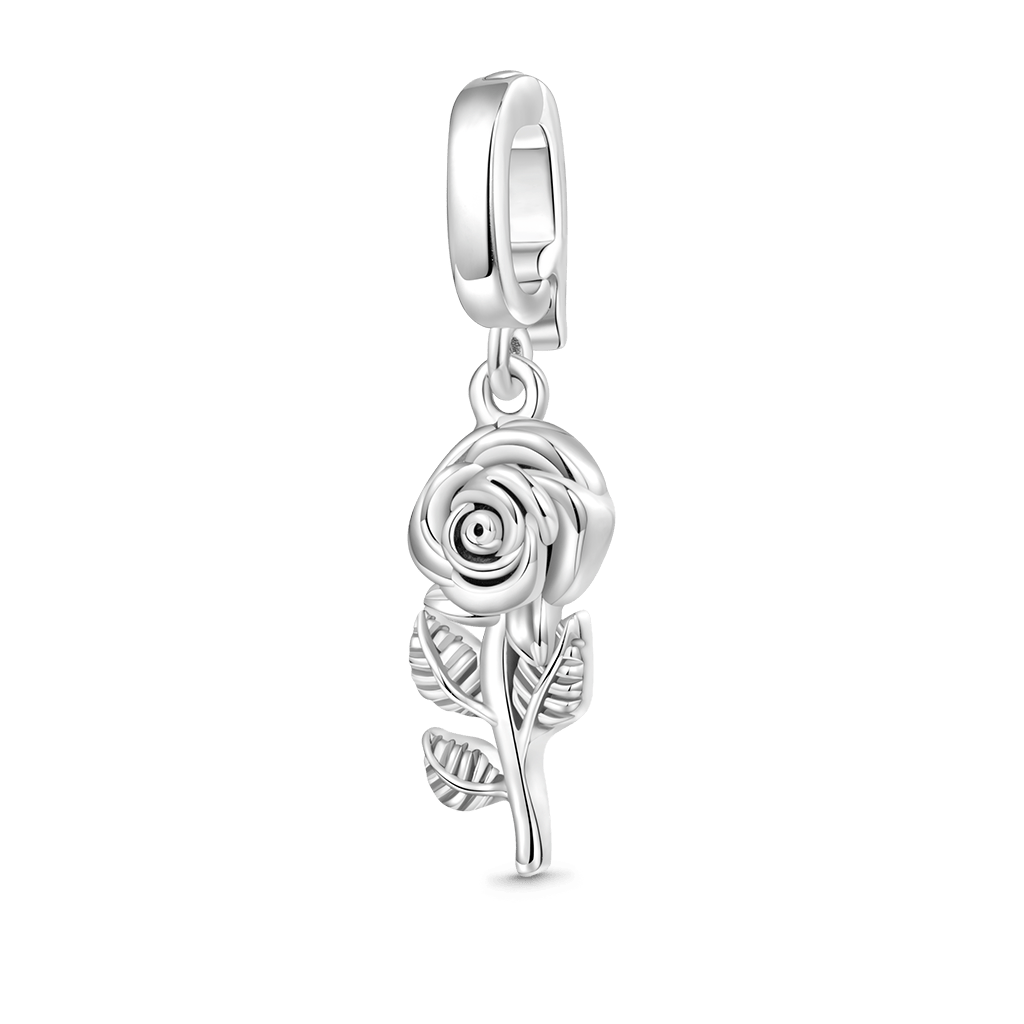 Gnoce Sterling Silver Rose Clasp Clusters Charm_1