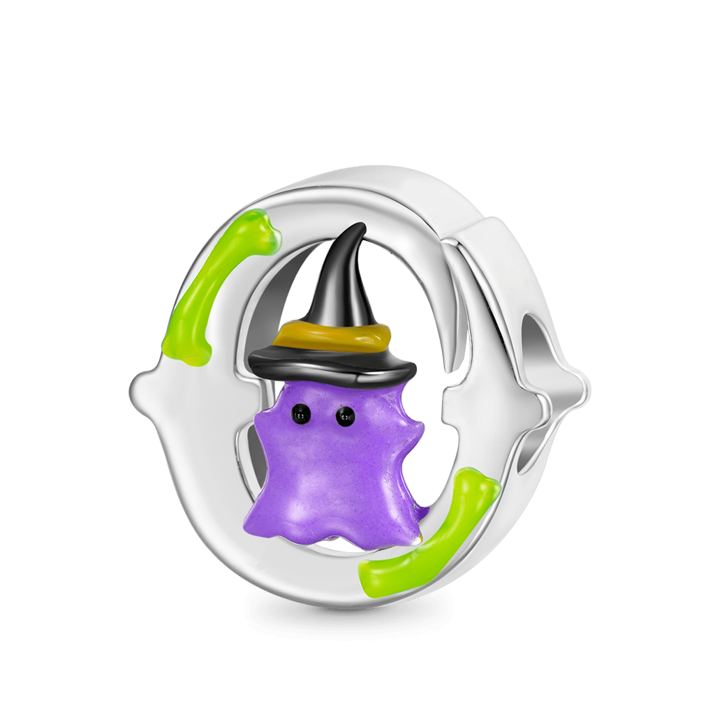 Gnoce Halloween Horror Elements Personalized Initial Letter Charm_3