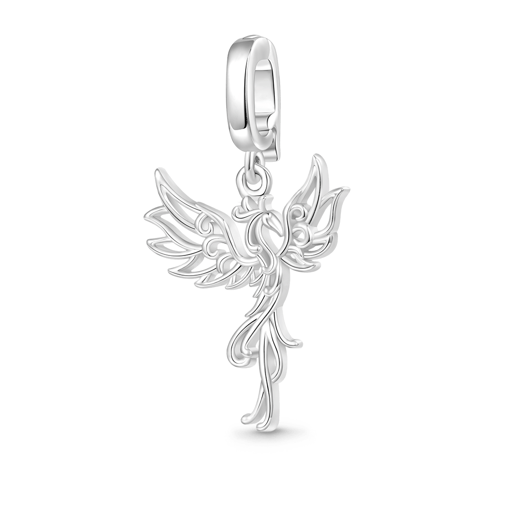 Gnoce Sterling Silver Phoenix Clasp Clusters Charm_1