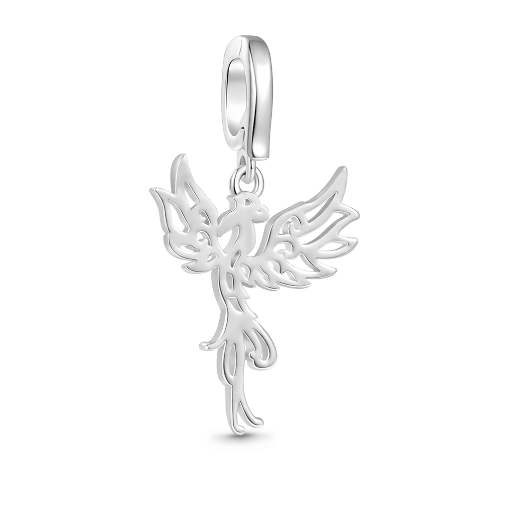 Gnoce Sterling Silver Phoenix Clasp Clusters Charm_2