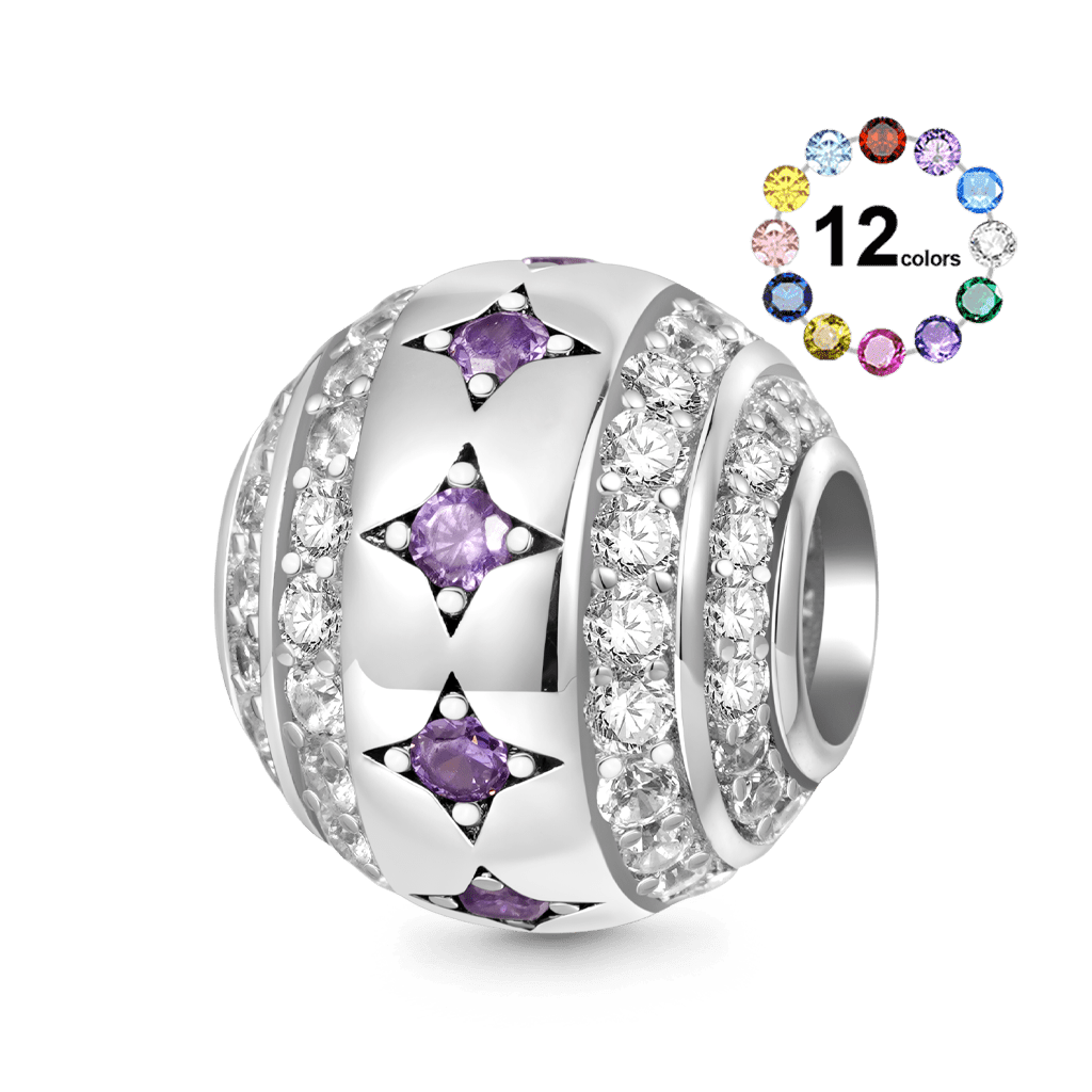 Gnoce Stars Shine Bright Birthstone Charm_2