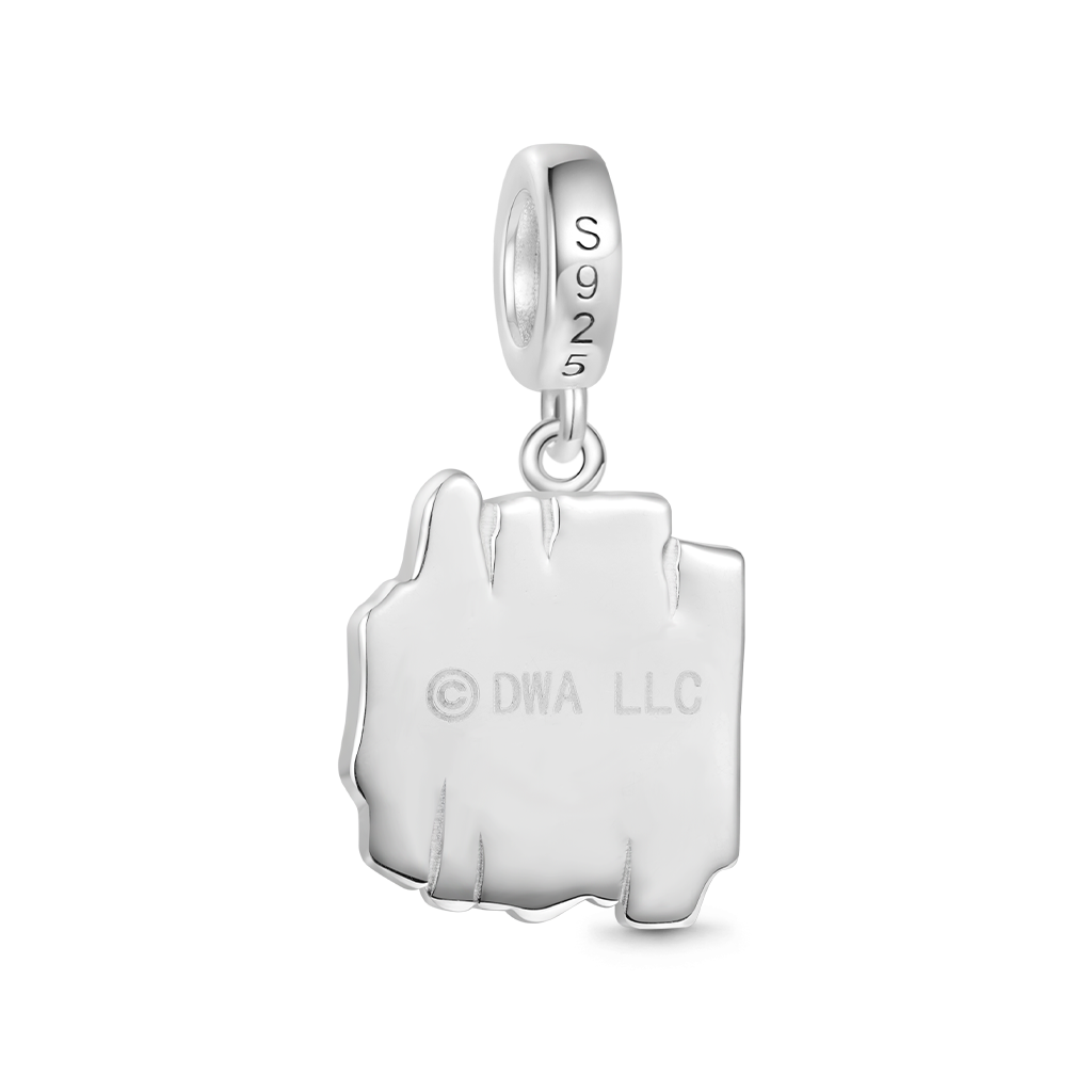 Gnoce Shrek “Beware Ogre” Warning Sign Pendant Dangle Charm_2