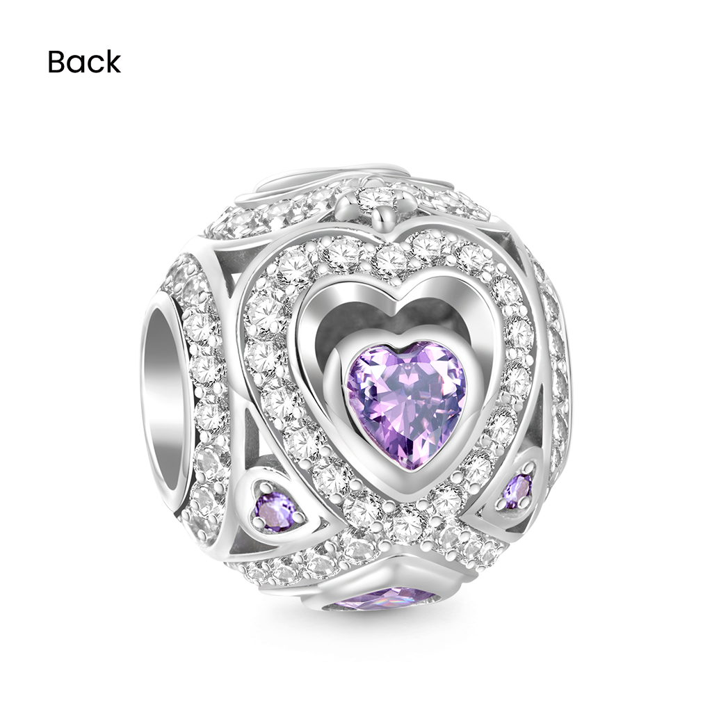 Gnoce Infinite Love Round Birthstone Charm_2