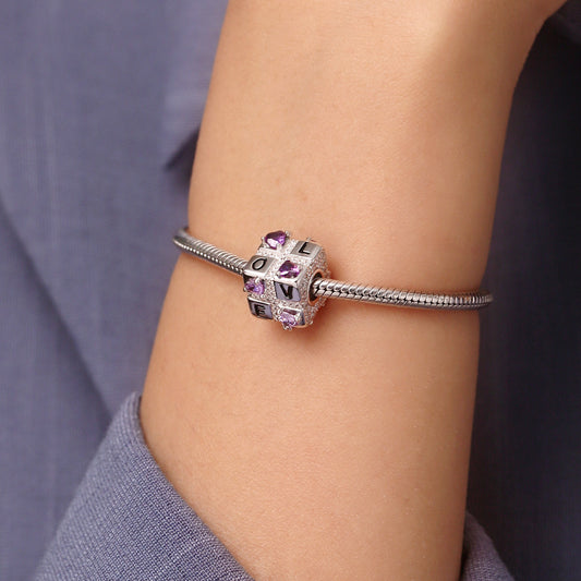 Gnoce Engravable Favours Of Love Square Dice Charm_6