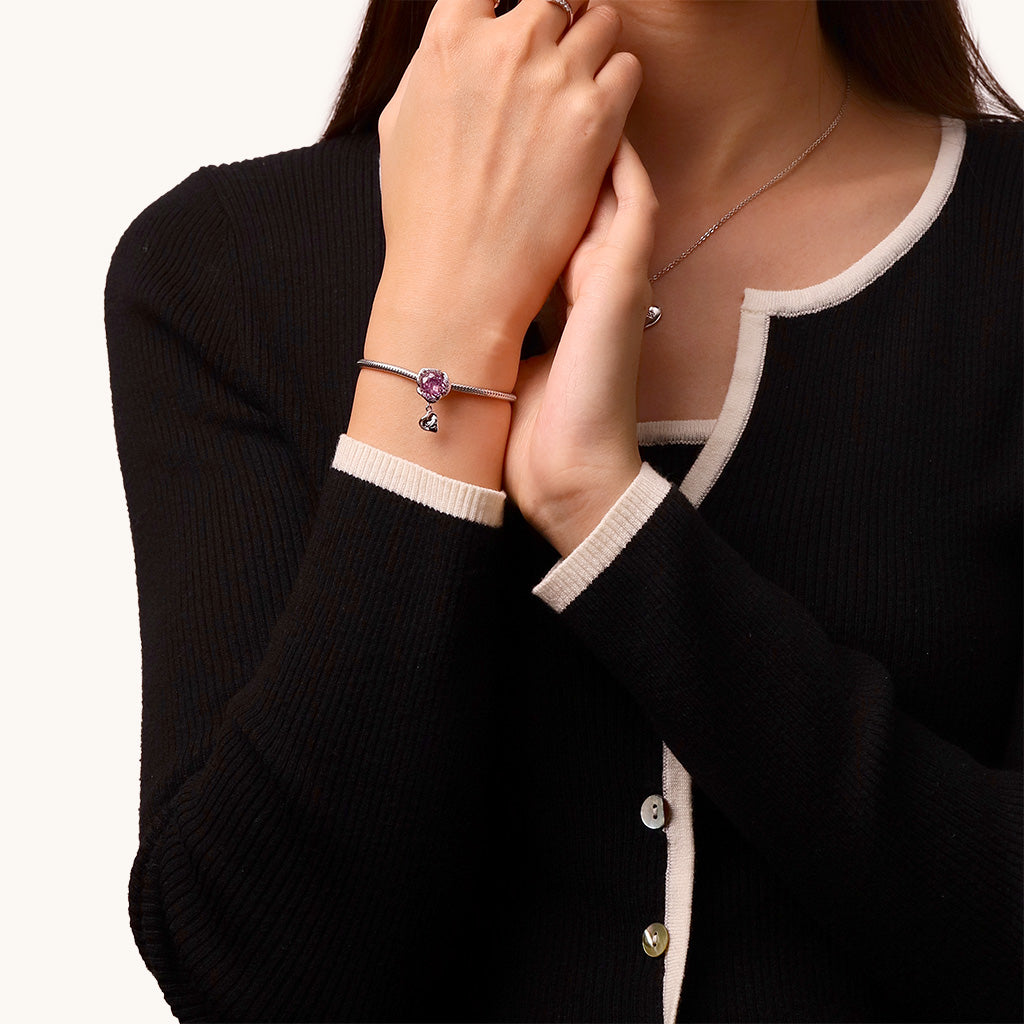 Gnoce Valentine's Day Rose Flower Petal Stopper Charm_4