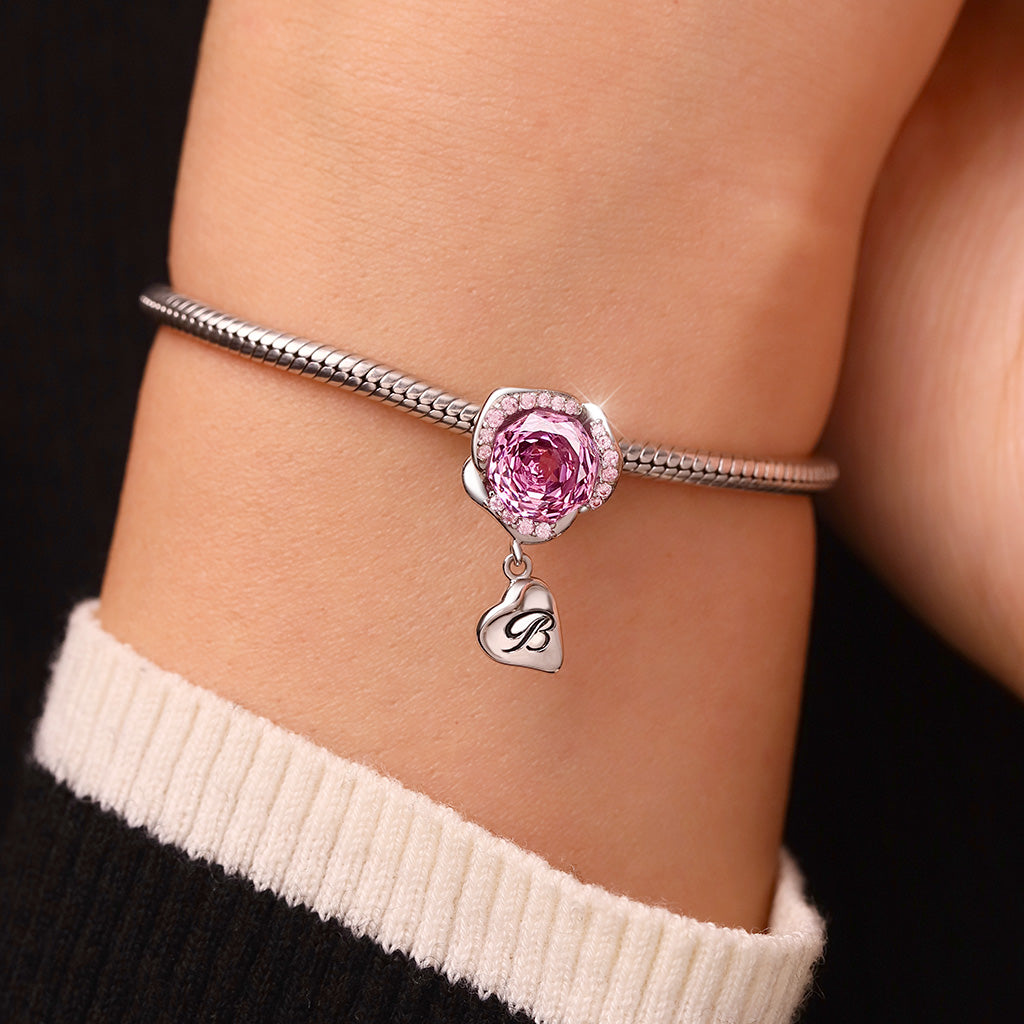 Gnoce Valentine's Day Rose Flower Petal Stopper Charm_5