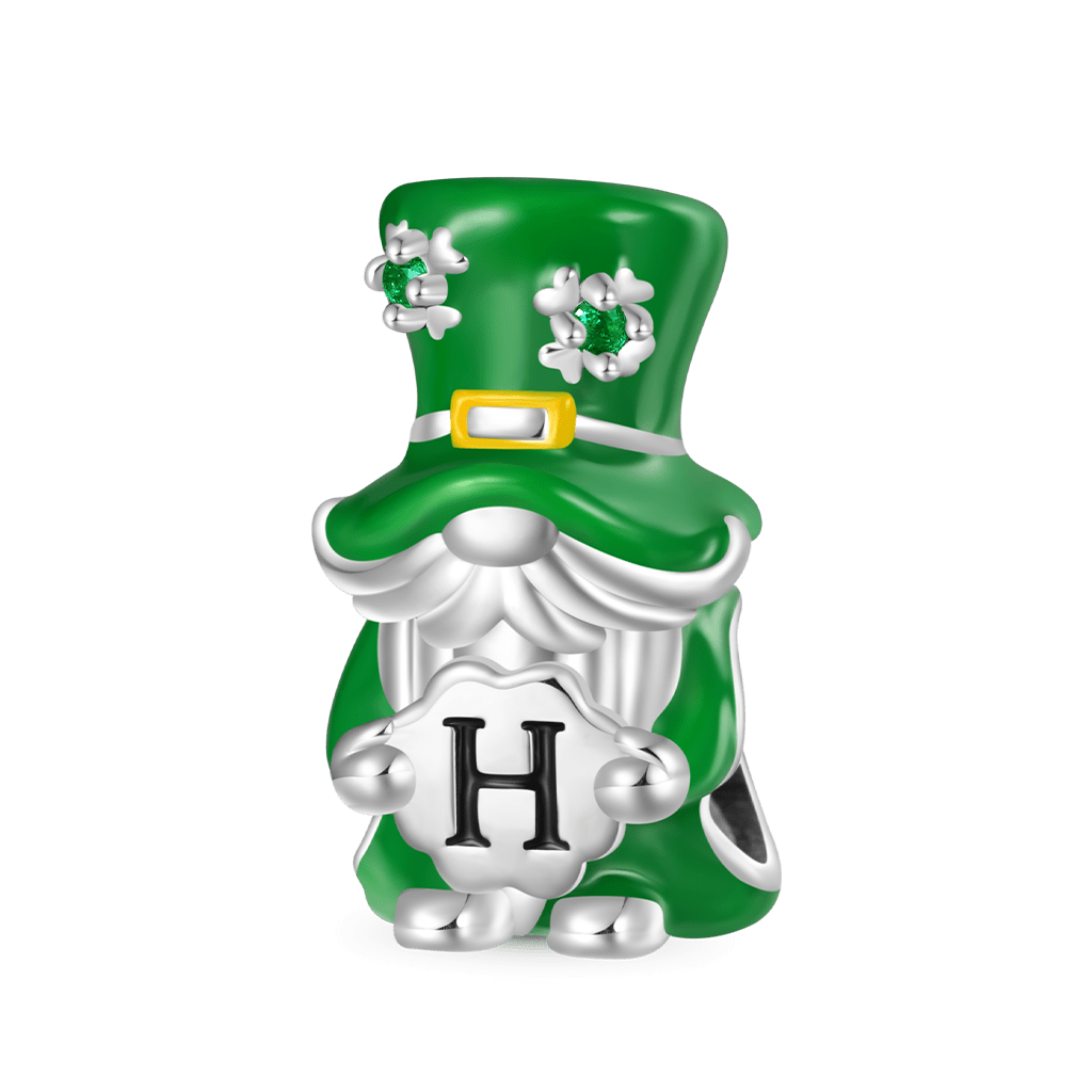 Gnoce St. Patrick's Day Engravable Gnome Charm_1
