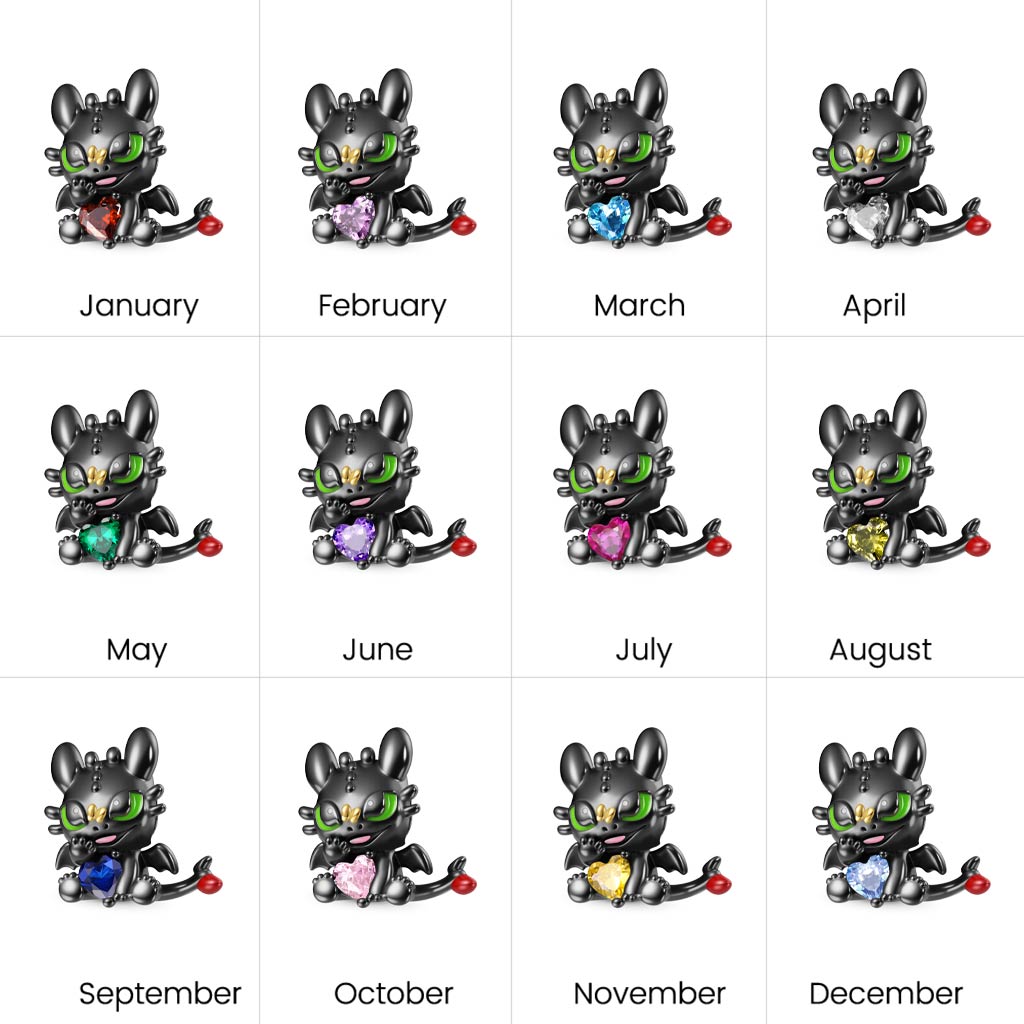 Gnoce How to Train Your Dragon Toothless Embraces Heart Charm_4