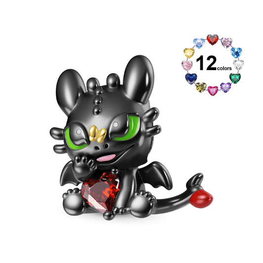 Gnoce How to Train Your Dragon Toothless Embraces Heart Charm_1