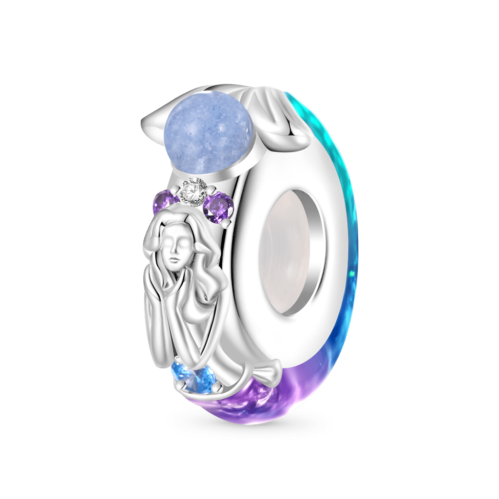 Gnoce Glow-in-the-Dark Gradient Mermaid Tail Stopper Charm_2