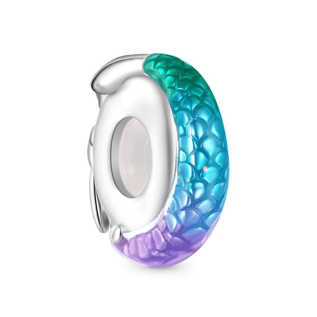 Gnoce Glow-in-the-Dark Gradient Mermaid Tail Stopper Charm_3