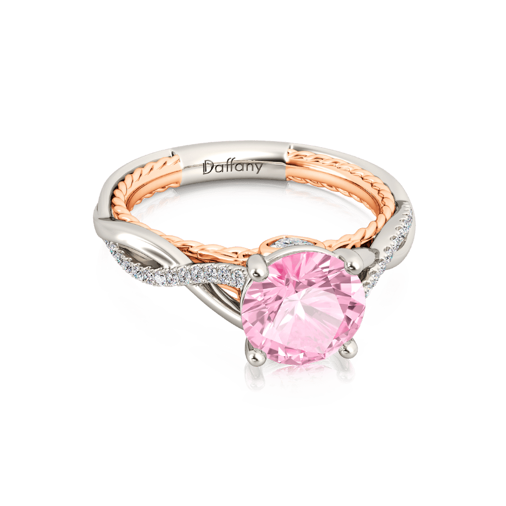 Twisted Infinity Round Cut Cathedral Engagement Ring_4