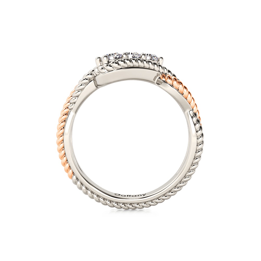 Three Stone Twisted Infinity Promise Engagement Ring_3