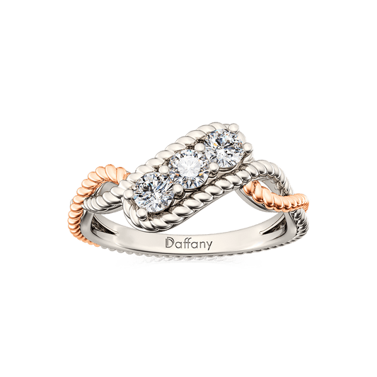 Three Stone Twisted Infinity Promise Engagement Ring_1