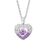 SparklingPavéHeartDancingBirthstonePendantNecklace_1