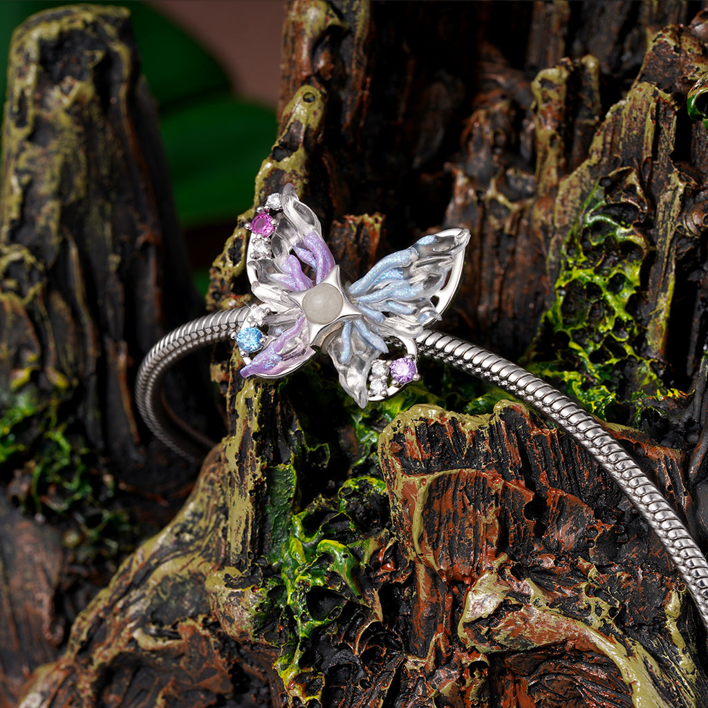 Gnoce Sparkling Colorful Butterfly Glow-in-the-Dark Stopper Charm_4