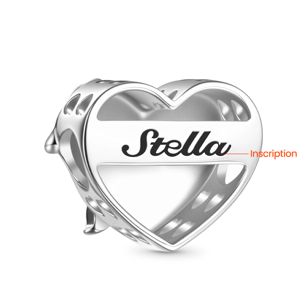 Gnoce Color-changing Sunflower Heart Engravable Charm_3