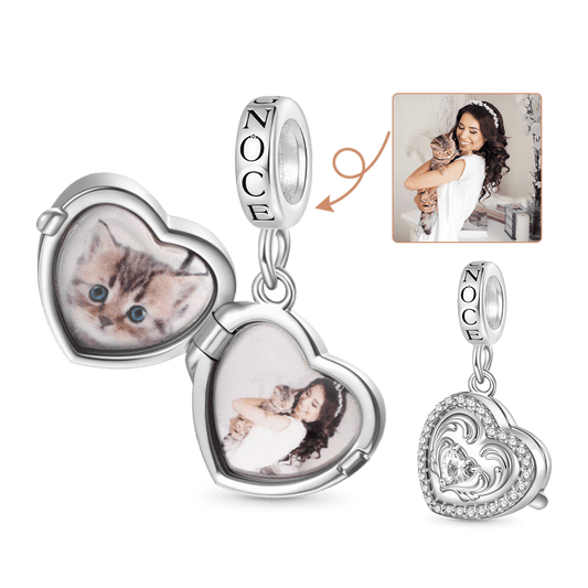 Gnoce 'In My Heart'  Love Multiple Photo Pendant Dangle Charm_6