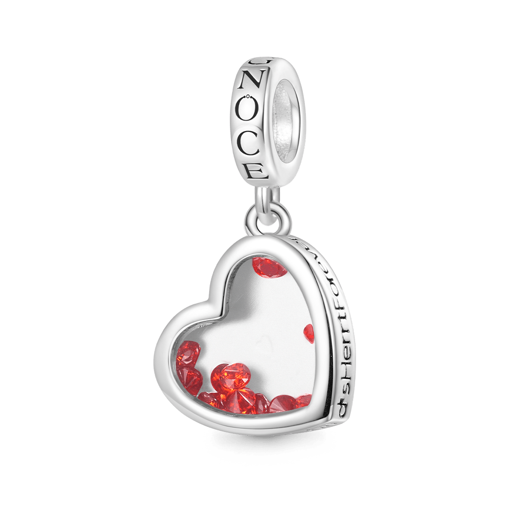 Gnoce Mother's Day Birthstones Forever Heart Pendant Dangle Charm_2