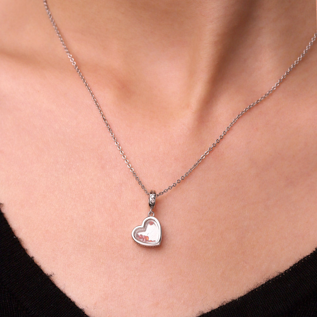 Gnoce Mother's Day Birthstones Forever Heart Pendant Dangle Charm_7