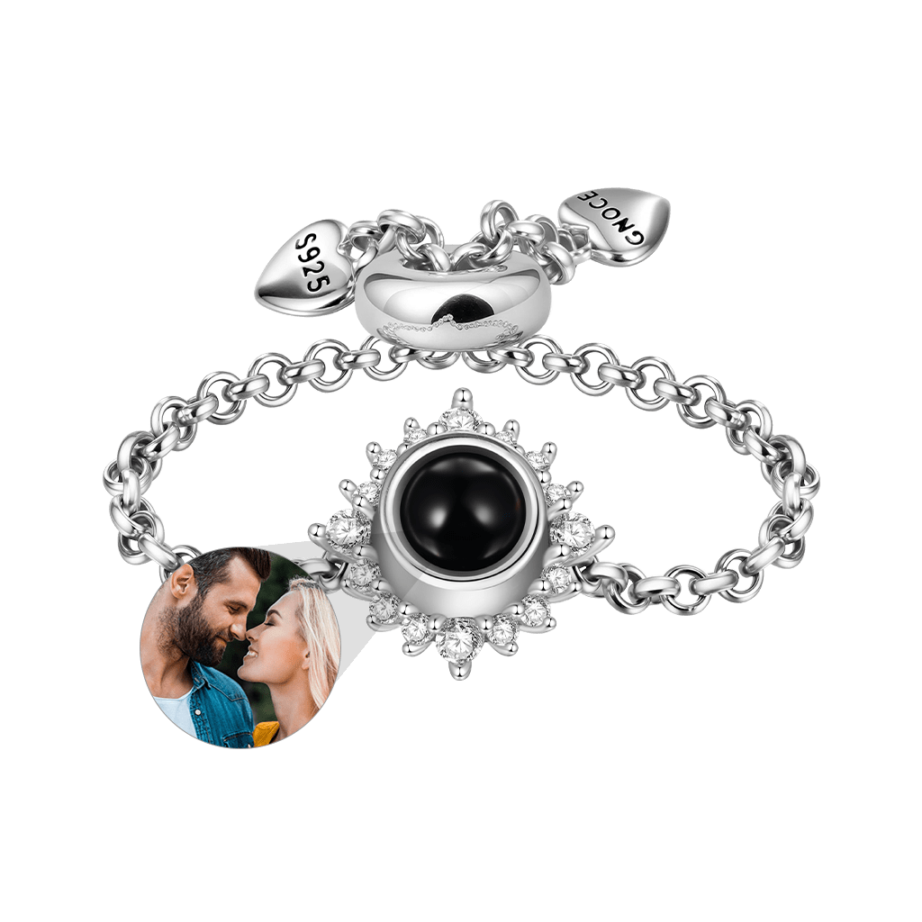 Gnoce Projection Photo Bead Chain Adjustable Ring_2
