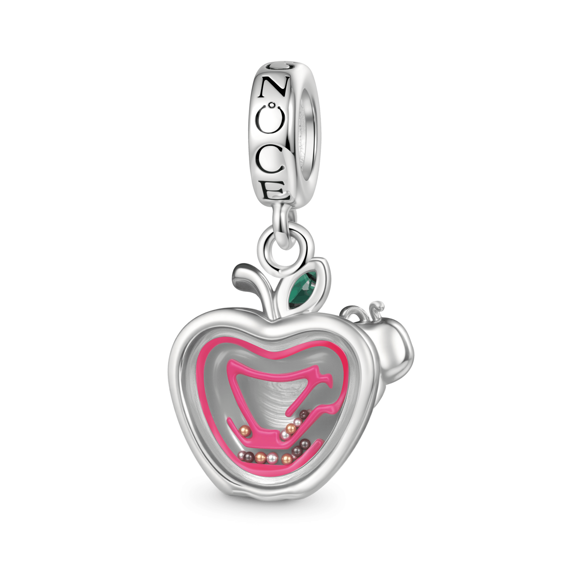 Gnoce Fun Sliding Colored Beads Bug Apple Pendant Dangle Charm_1