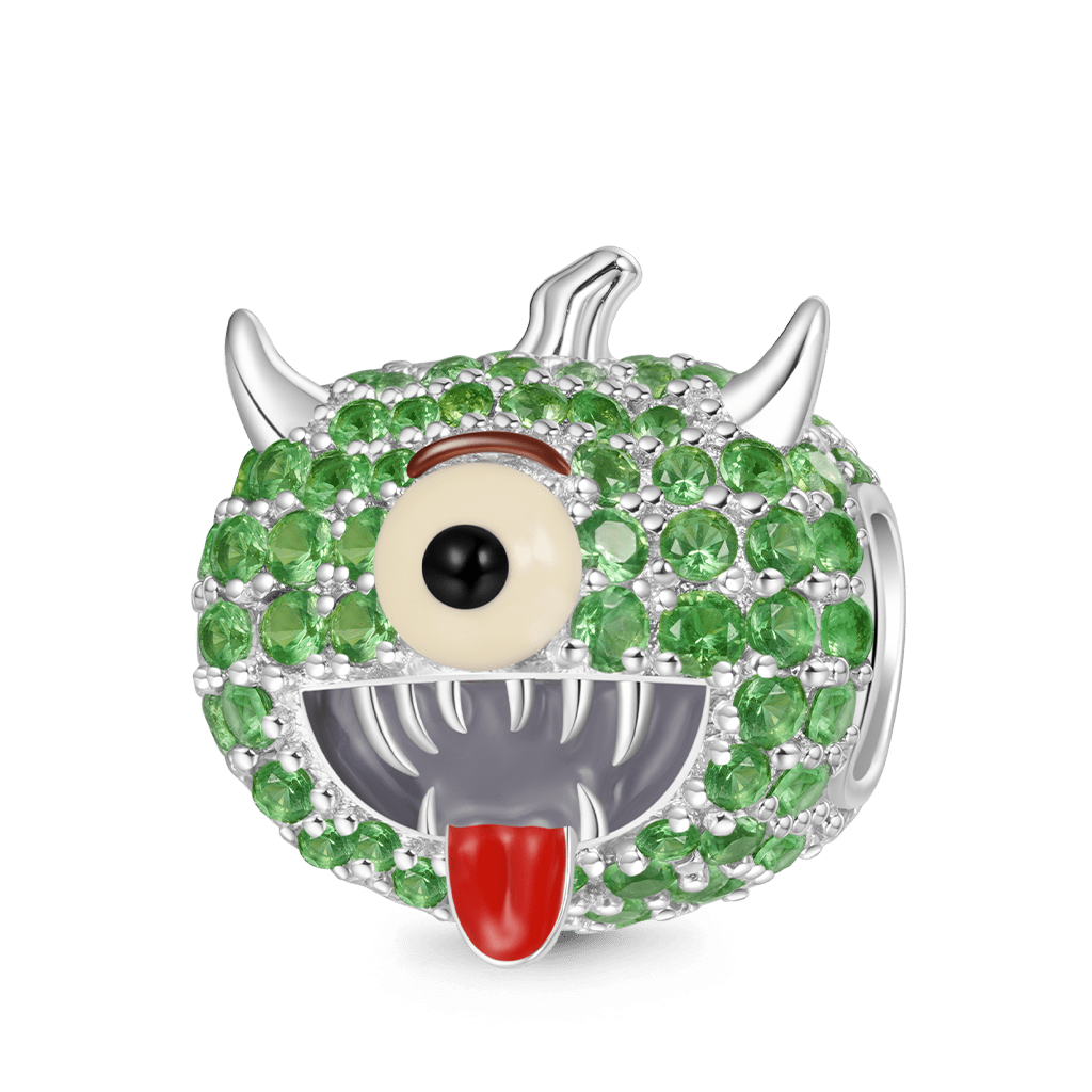 Gnoce Halloween One-Eyed Green Monster Pumpkin Charm_1