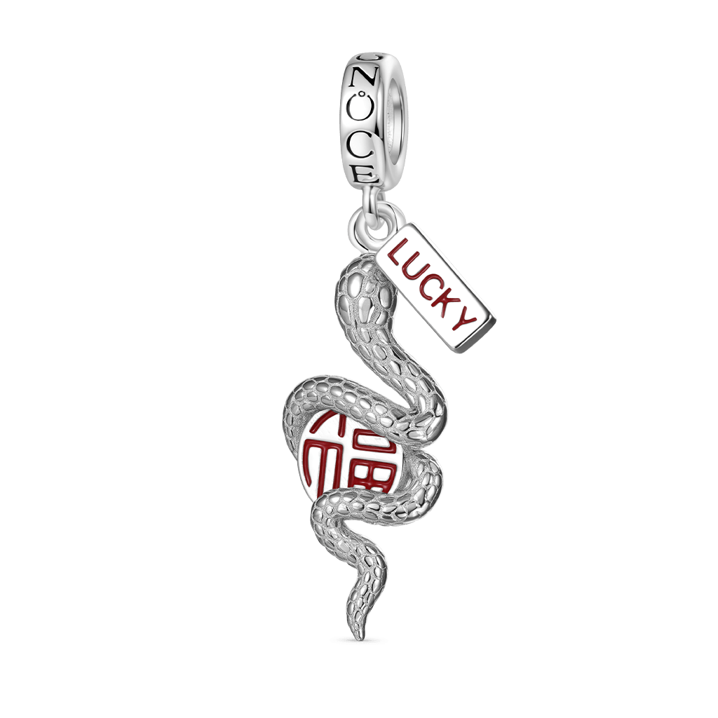 Gnoce Lucky Snake Pendant Dangle Charm_1