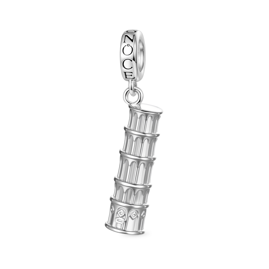 Gnoce City Series -Leaning Tower of Pisa Pendant Dangle Charm_1