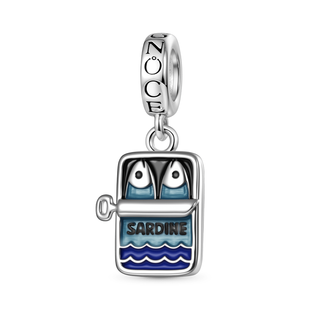 Gnoce Sardine Can Glow-in-the-Dark Pendant Dangle Charm_3