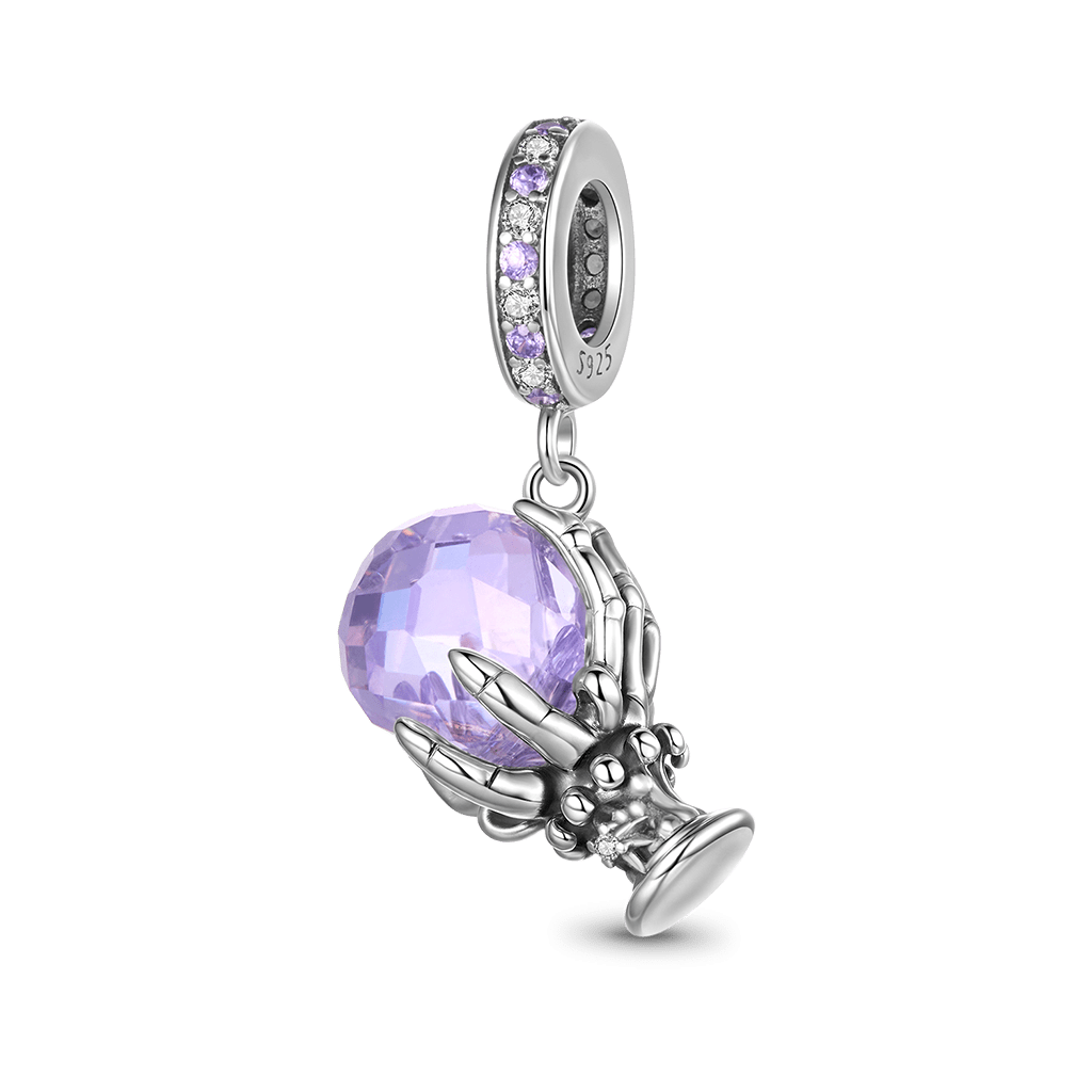 Gnoce Halloween Magic Crystal Skull Hand Pendant Dangle Charm_1