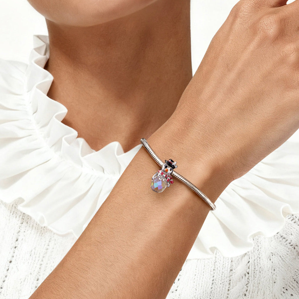 Gnoce Christmas Snowman Globe Charm_2