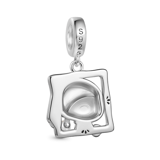 Gnoce Oil Painting Girl Pendant Dangle Charm_5