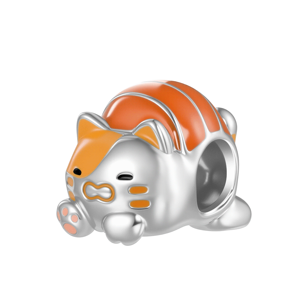 Gnoce Glow-in-the-Dark Salmon Sushi Cat Charm_1