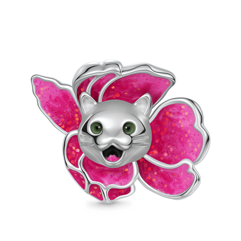 Gnoce Peach Blossom Cat Charm_1