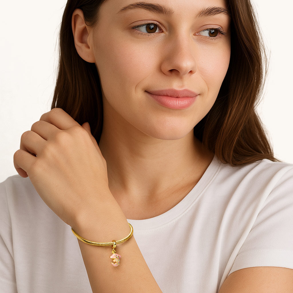 Gnoce Playful Dolphin Pendant Dangle Charm_4