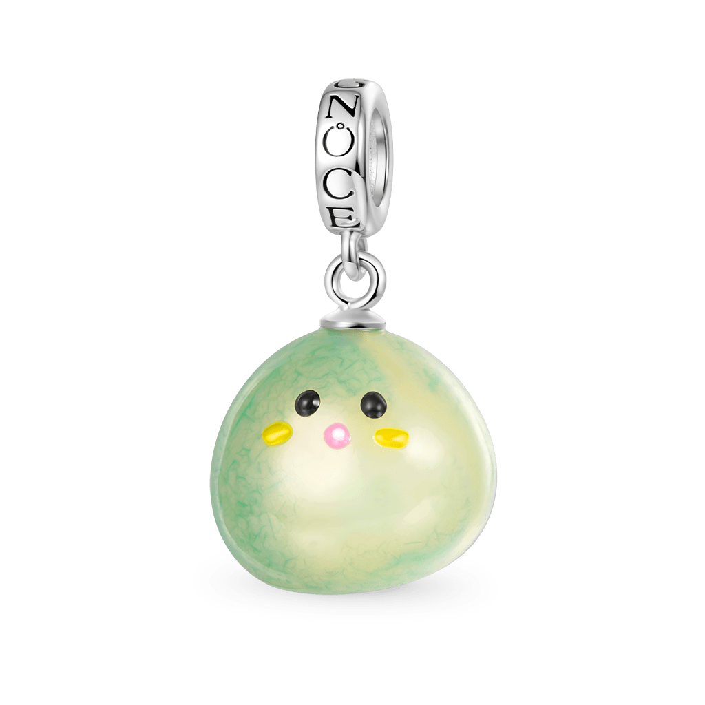 Gnoce Pastel Green Pet Stone Pendant Dangle Charm_1