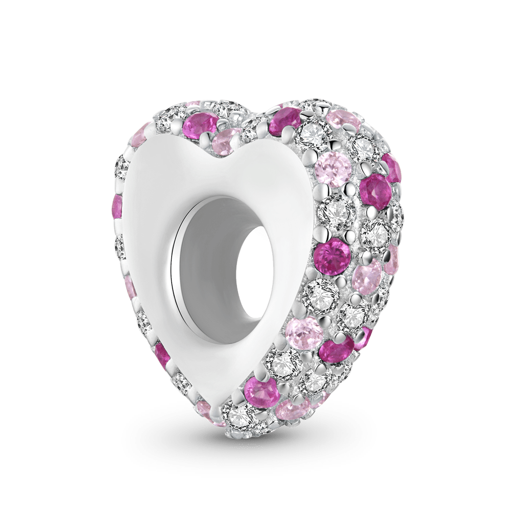 Gnoce Sparkling Pink Heart Stopper Charm_1