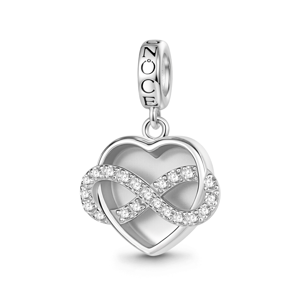 Gnoce Engravable Infinite Love Pendant Dangle Charm_1