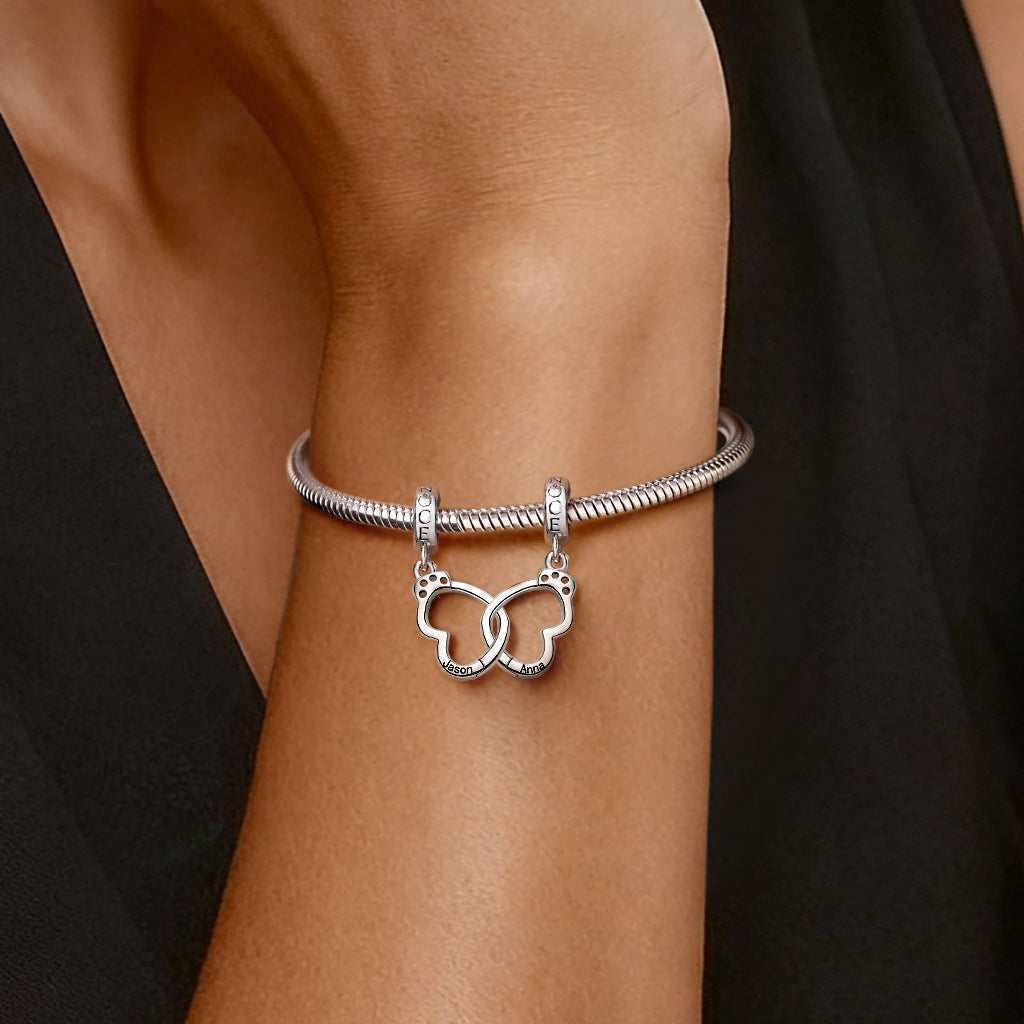 Gnoce Personalized Openable Lover's Handcuff Pendant Dangle Charm_3