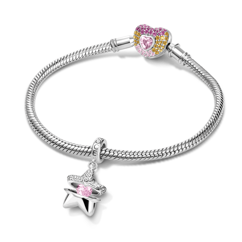 Gnoce Custom Openable Star Birthstone Pendant Dangle Charm_4