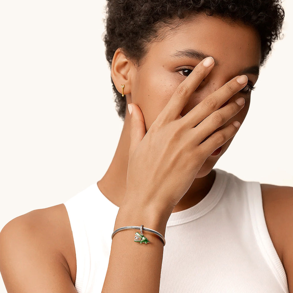 Gnoce Toothpick Bird Crocodile Pendant Dangle Charm_4