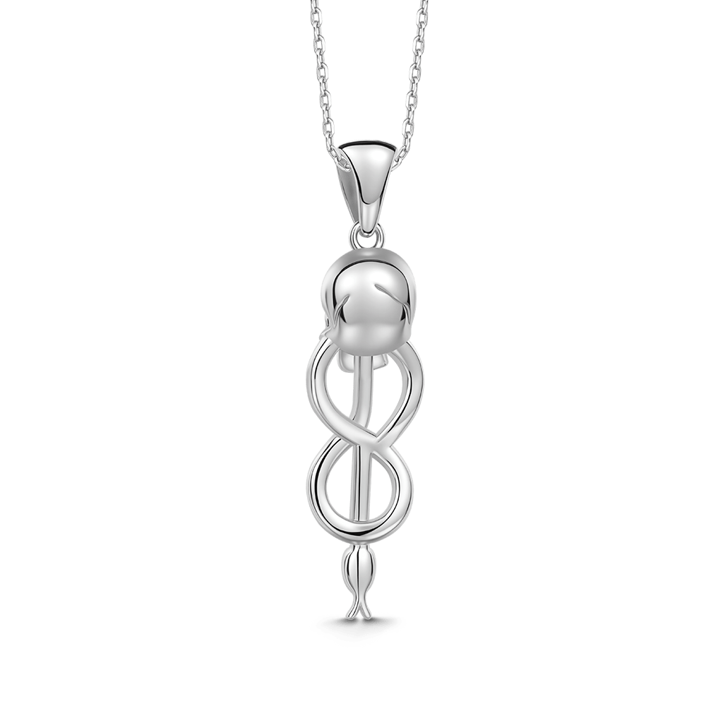 Gnoce Harry Potter Morsmordre Skull Snake Symbol Necklace_5